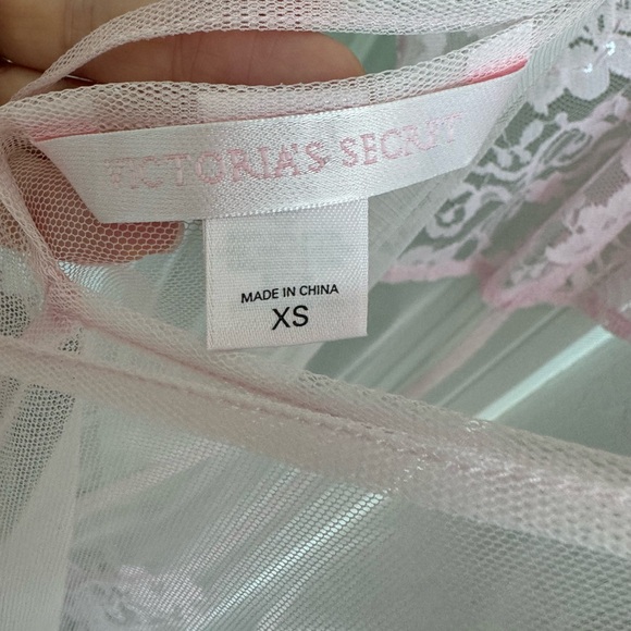 Victoria’s Secret chemise teddy nightie light pink sheer sequin baby pink XS - Picture 5 of 6